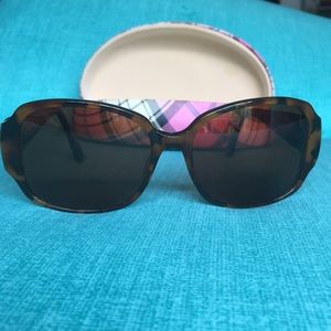 Nicole Designs Alicia Sunglasses Tort/Blue EUC!